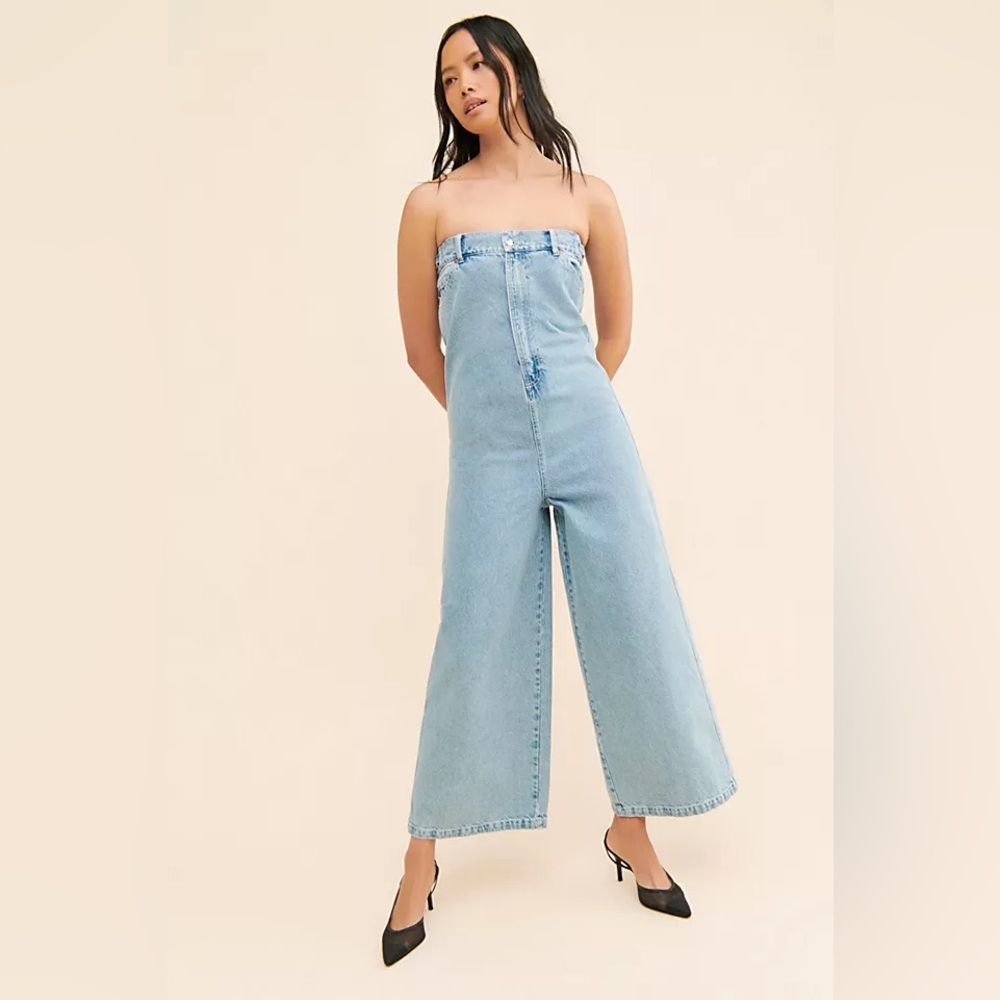 ALOHAS Lola Blue Women’s Denim Jumpsuit - Size M